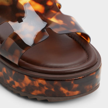 Anayelie in Open Brown - Slide sandal, Platform Aldo Open brown
