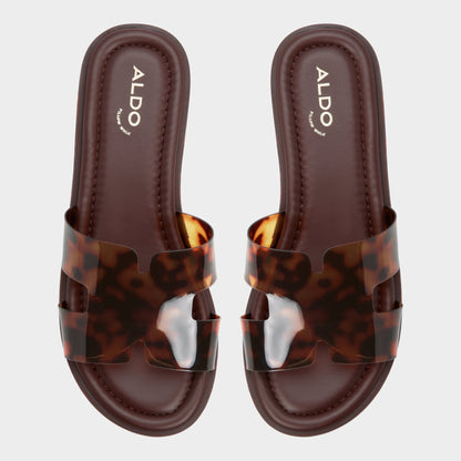 Anayelie in Open Brown - Slide sandal, Platform Aldo Open brown