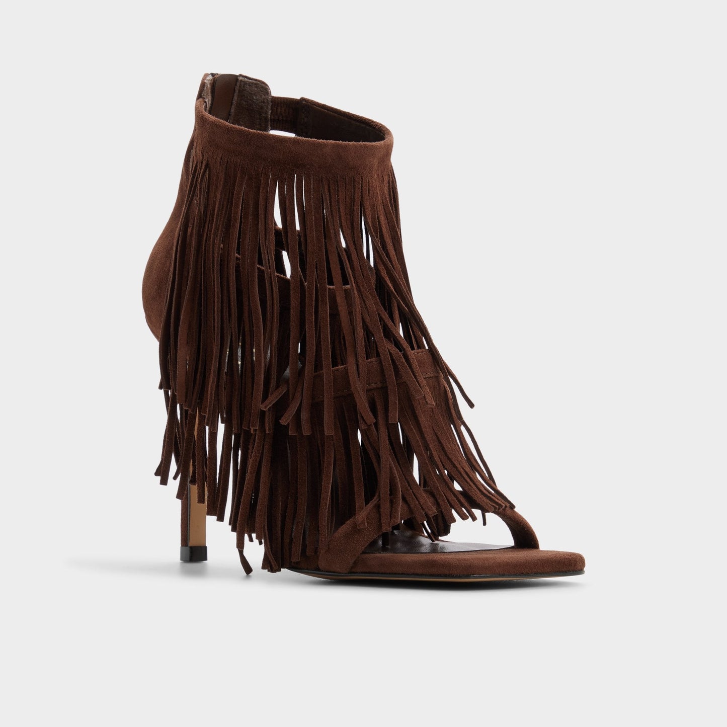 Nahana in Dark Brown - Strappy heeled sandal, Stiletto heel Aldo Dark brown