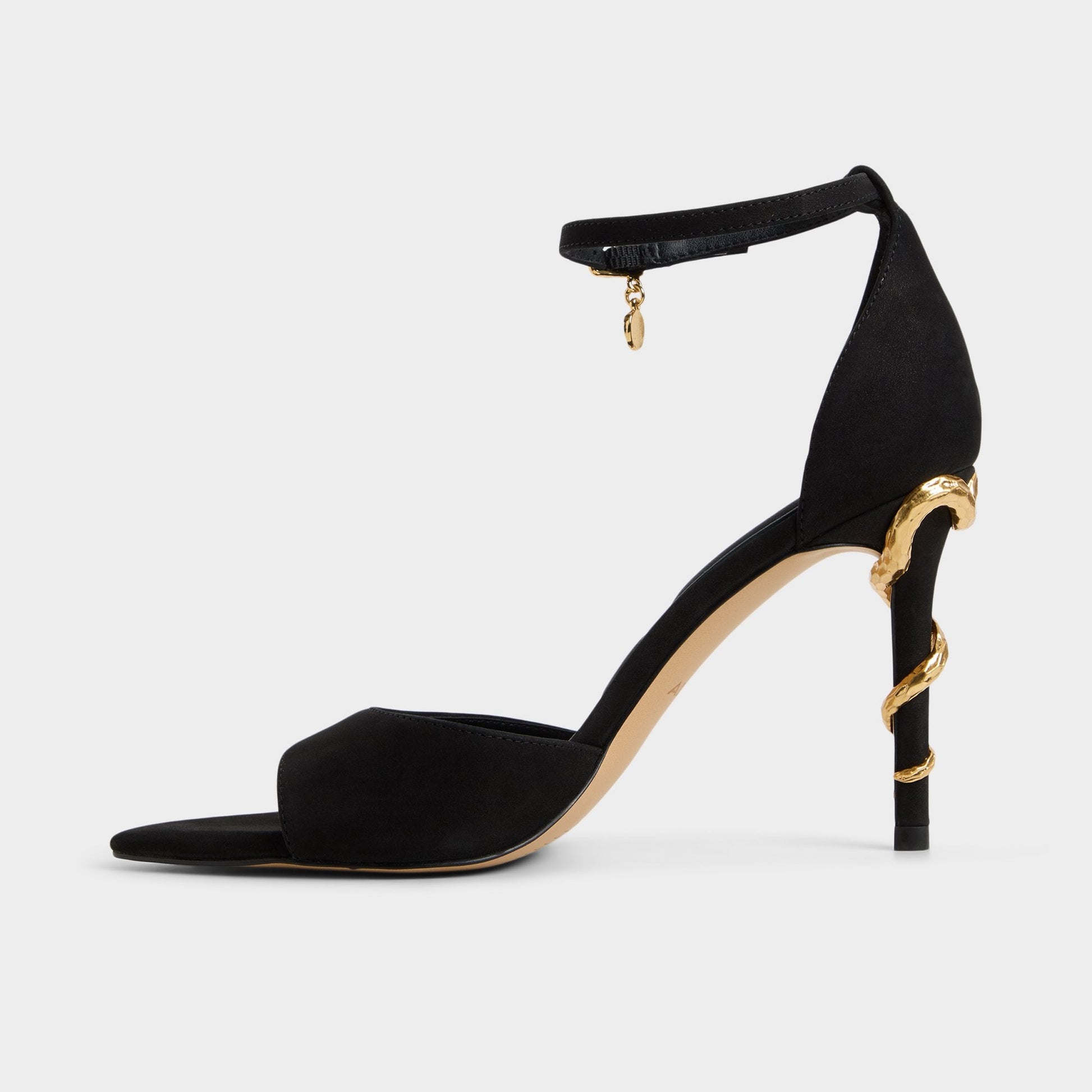 Medeza in Black - Strappy heeled sandal Aldo Black