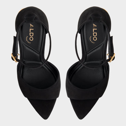 Medeza in Black - Strappy heeled sandal Aldo Black