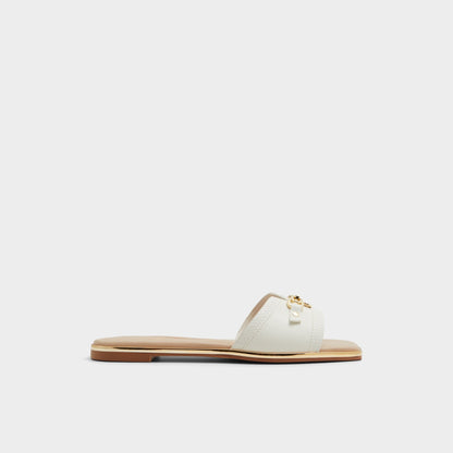 Alamassi Open White Women's Flats - Slide sandal Aldo Open white