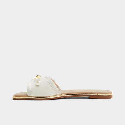 Alamassi Open White Women's Flats - Slide sandal Aldo Open white