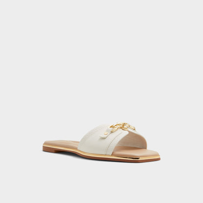 Alamassi Open White Women's Flats - Slide sandal Aldo Open white