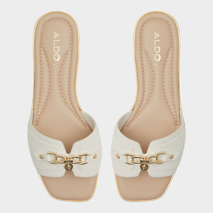 Alamassi Open White Women's Flats - Slide sandal Aldo Open white