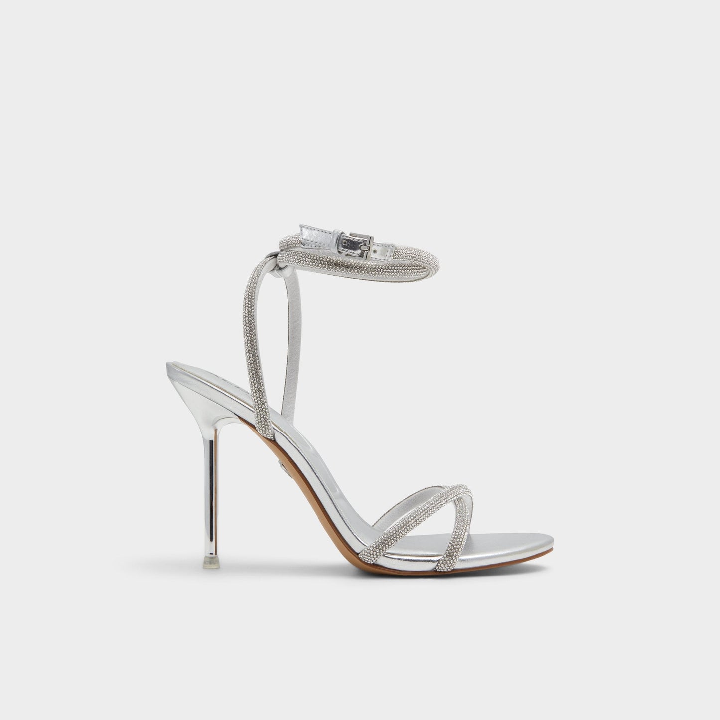Manaelden Silver Women's Heeled sandals - Strappy heeled sandal, Stiletto heel Aldo Silver