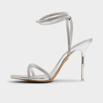 Manaelden Silver Women's Heeled sandals - Strappy heeled sandal, Stiletto heel Aldo Silver