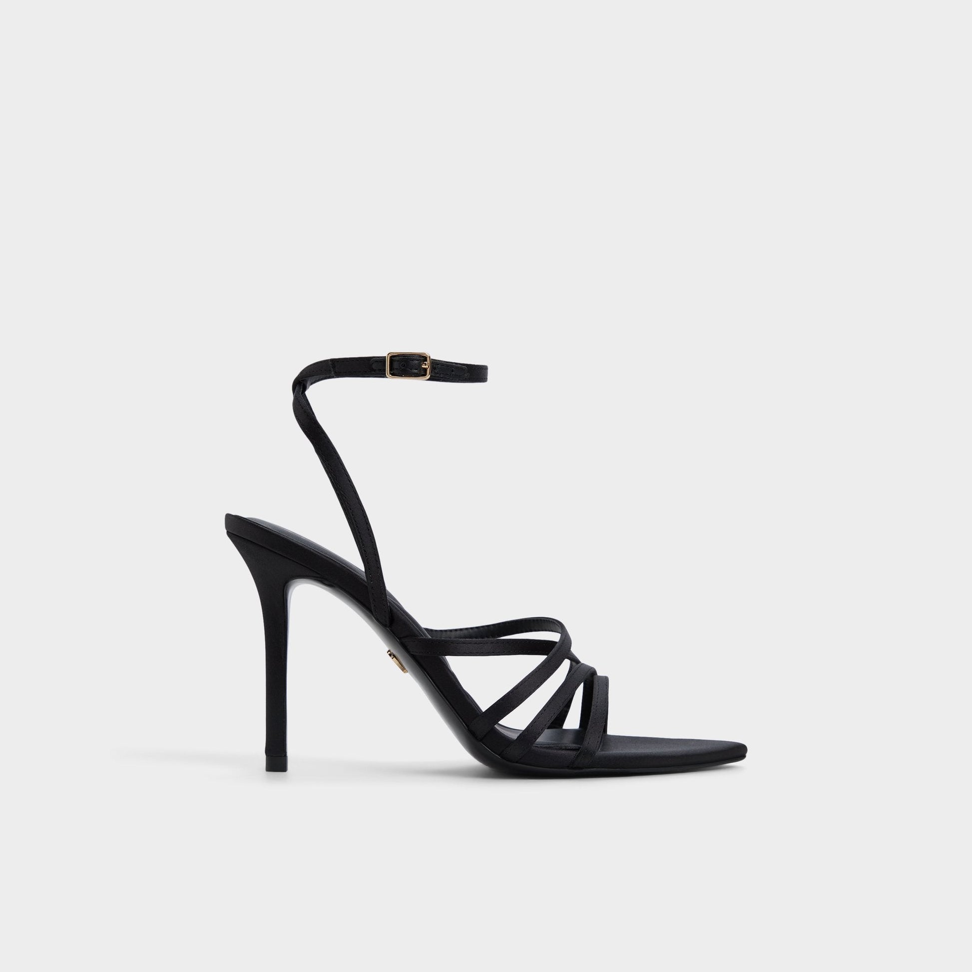 Solania Black Women's Strappy sandals - Strappy heeled sandal, Stiletto heel Aldo Black