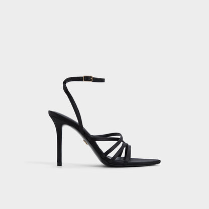 Solania Black Women's Strappy sandals - Strappy heeled sandal, Stiletto heel Aldo Black