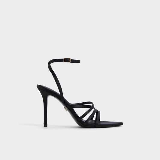 Solania Black Women's Strappy sandals - Strappy heeled sandal, Stiletto heel Aldo Black
