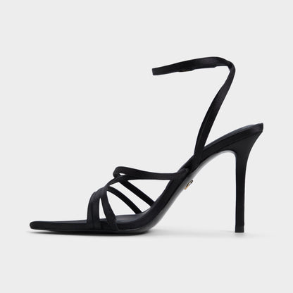Solania Black Women's Strappy sandals - Strappy heeled sandal, Stiletto heel Aldo Black