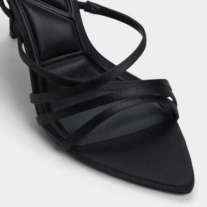 Solania Black Women's Strappy sandals - Strappy heeled sandal, Stiletto heel Aldo Black