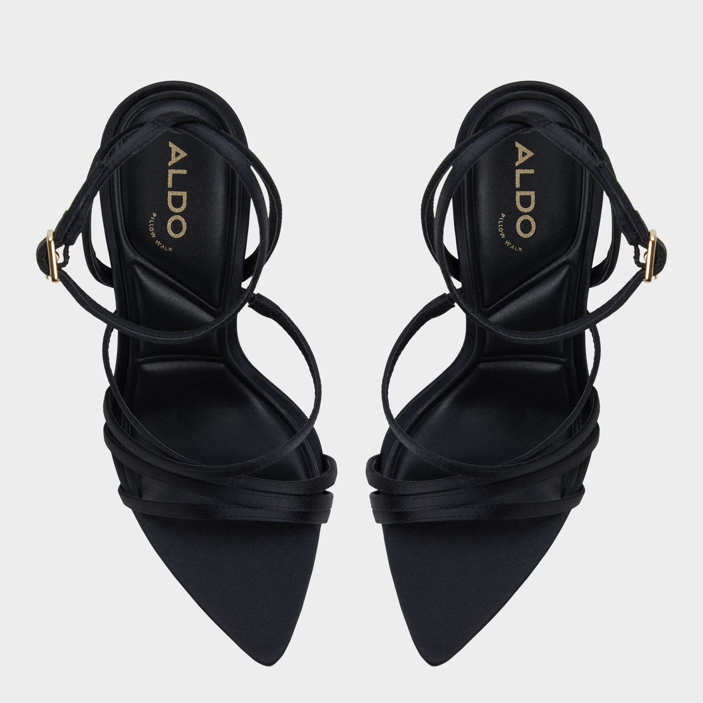 Solania Black Women's Strappy sandals - Strappy heeled sandal, Stiletto heel Aldo Black