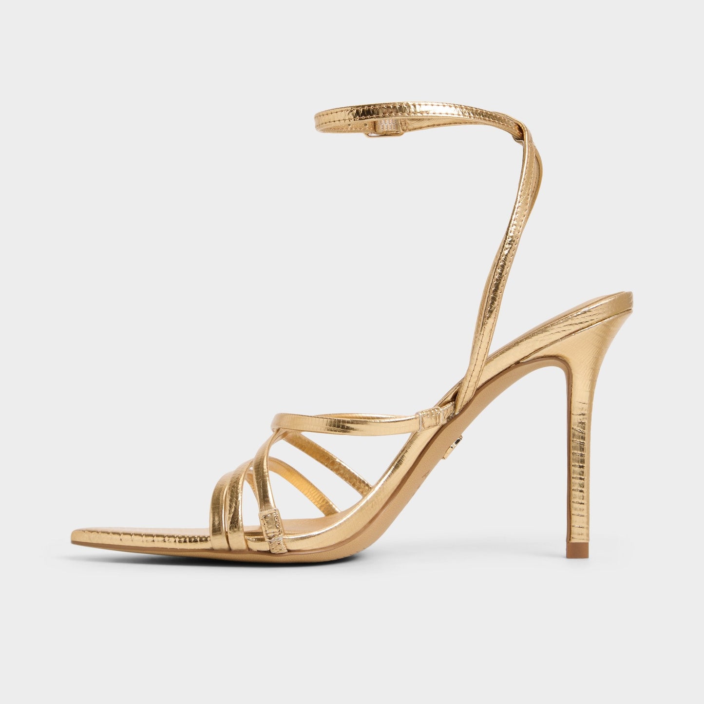 Solania Gold Women's Heeled sandals - Strappy heeled sandal, Stiletto heel Aldo Gold
