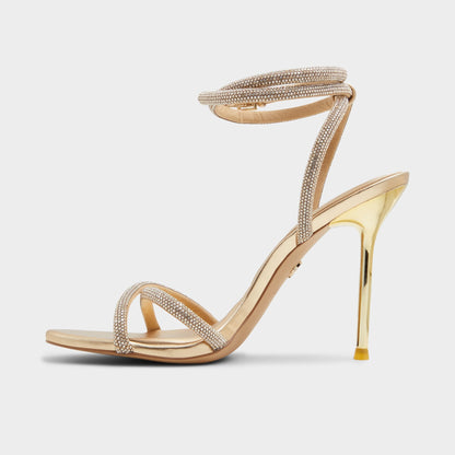 Manaelden Gold Women's Heeled sandals - Strappy heeled sandal, Stiletto heel Aldo Gold