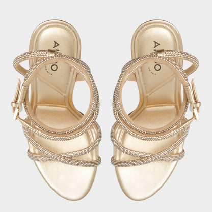 Manaelden Gold Women's Heeled sandals - Strappy heeled sandal, Stiletto heel Aldo Gold