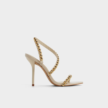 Attey in Cream - Strappy heeled sandal, Stiletto heel Aldo Cream