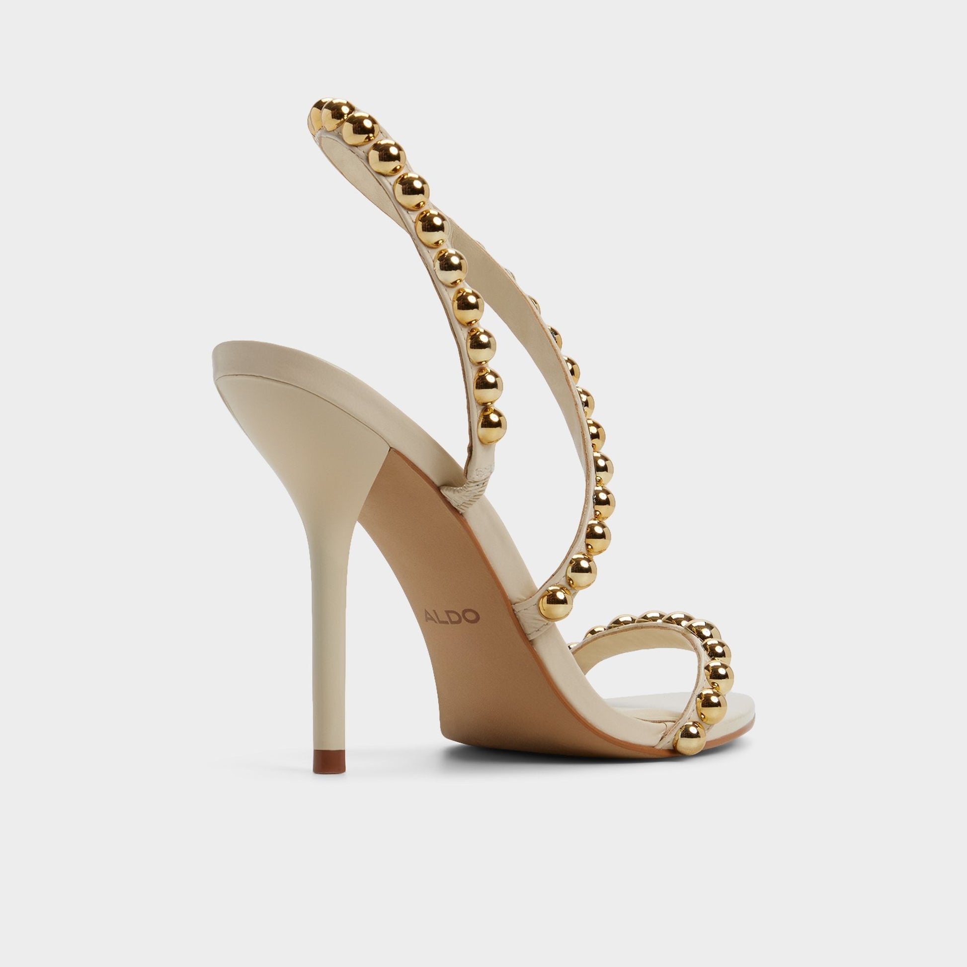 Attey in Cream - Strappy heeled sandal, Stiletto heel Aldo Cream