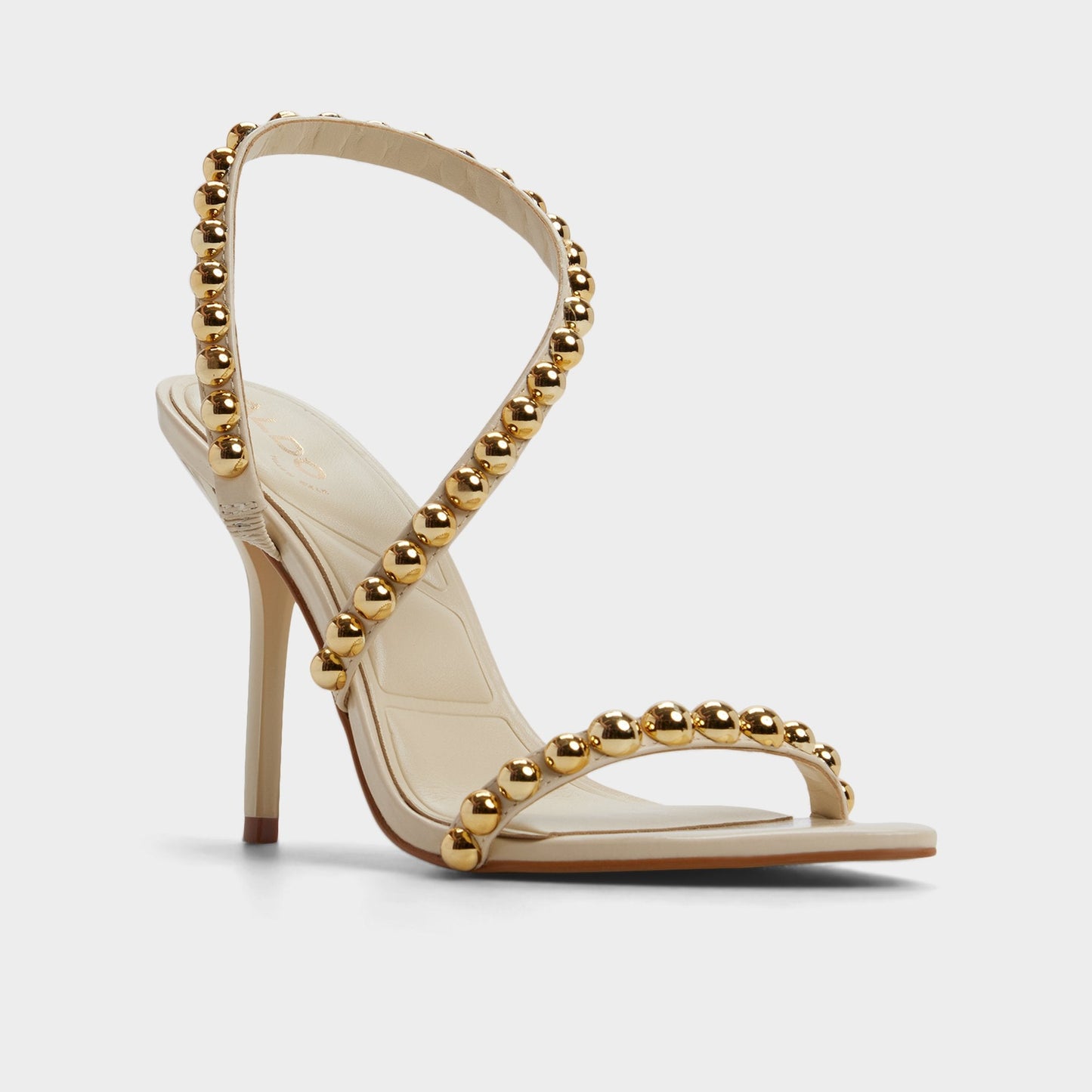 Attey in Cream - Strappy heeled sandal, Stiletto heel Aldo Cream