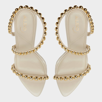 Attey in Cream - Strappy heeled sandal, Stiletto heel Aldo Cream