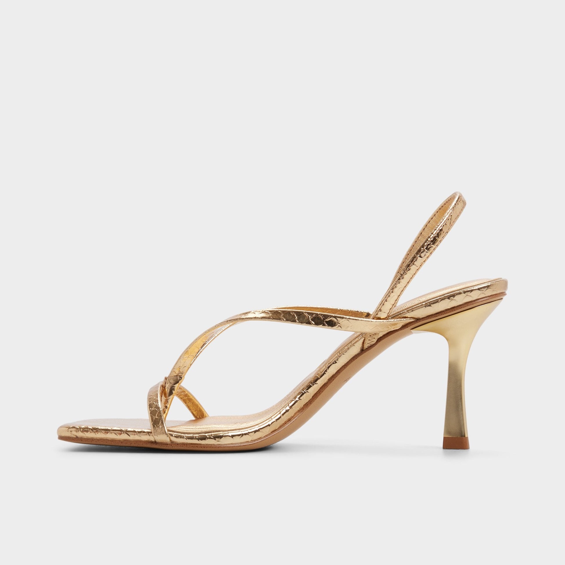 Riva in Gold 14213553 - Sling back heeled sandal, Stiletto heel Aldo Gold