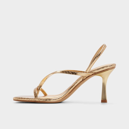 Riva in Gold 14213553 - Sling back heeled sandal, Stiletto heel Aldo Gold