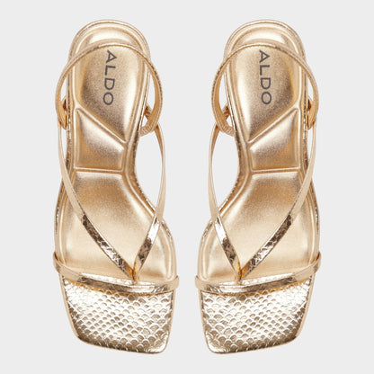 Riva in Gold 14213553 - Sling back heeled sandal, Stiletto heel Aldo Gold
