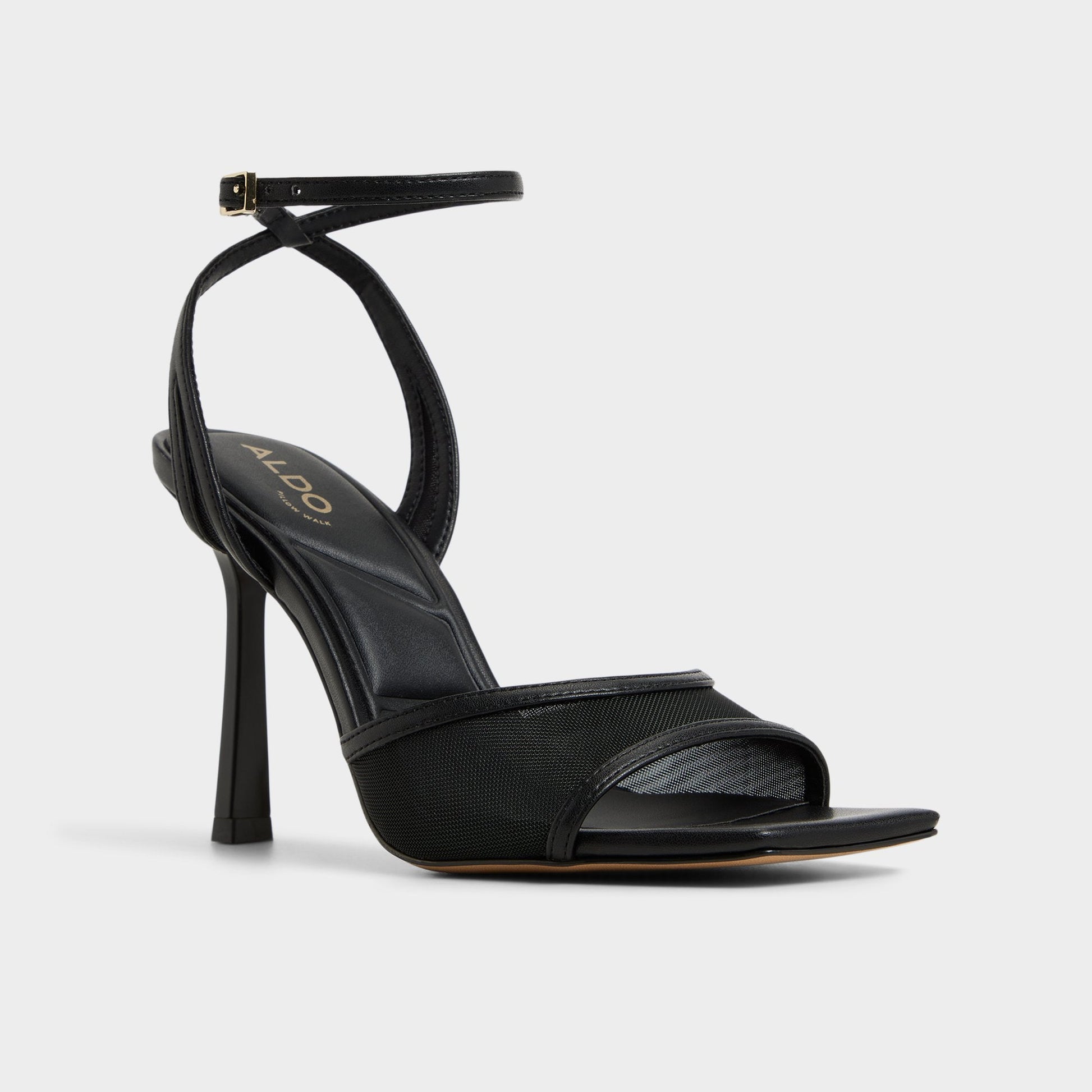 Sharra in Black 14119591 - Strappy heeled sandal, Stiletto heel Aldo Black