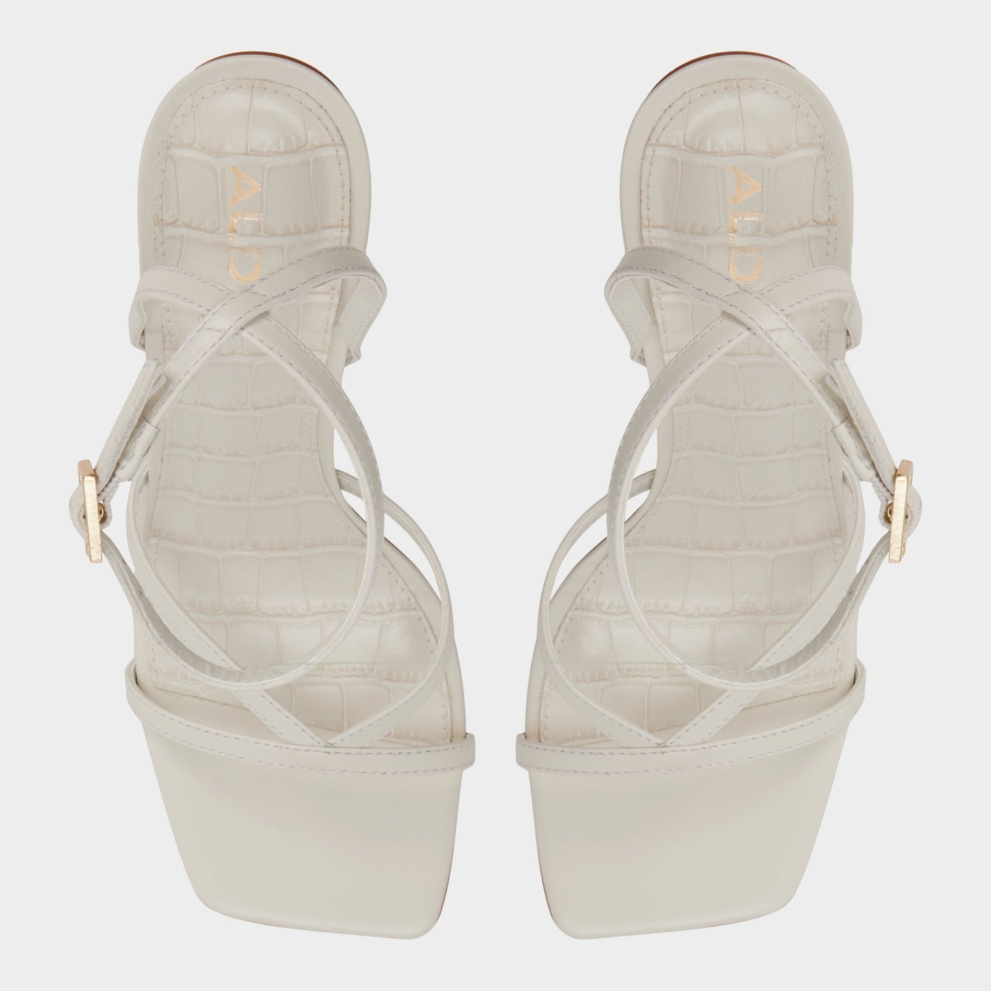 Beachglass in White Bone - Strappy heeled sandal Aldo White/bone