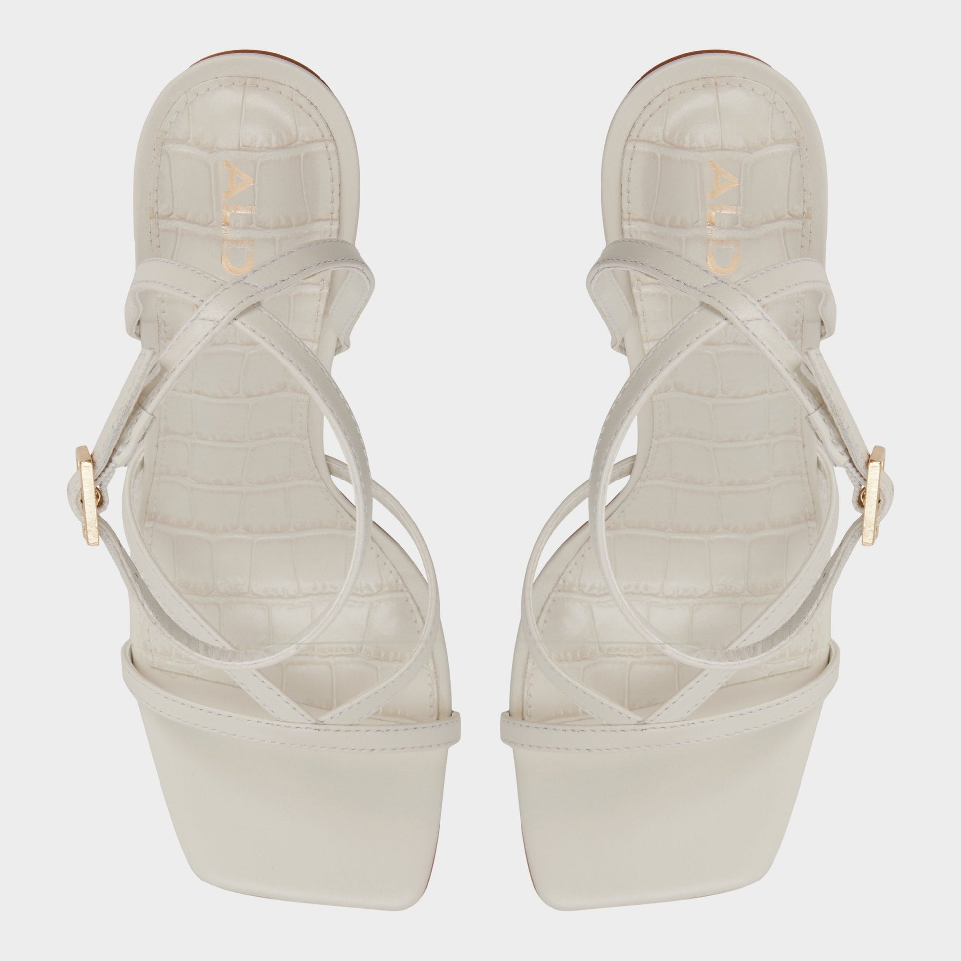 Beachglass in White Bone - Strappy heeled sandal Aldo White/bone