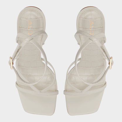 Beachglass in White Bone - Strappy heeled sandal Aldo White/bone