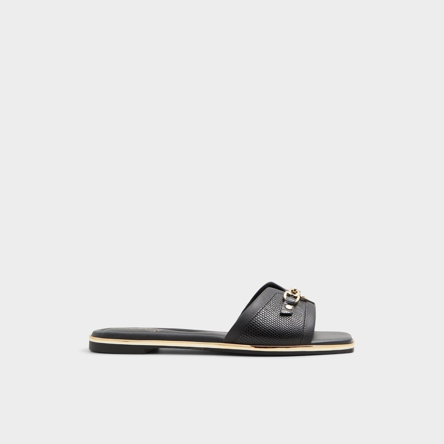 Alamassi Black Women's Flats - Slide sandal Aldo Black