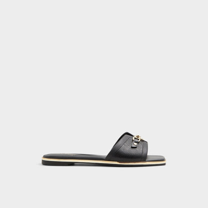 Alamassi Black Women's Flats - Slide sandal Aldo Black