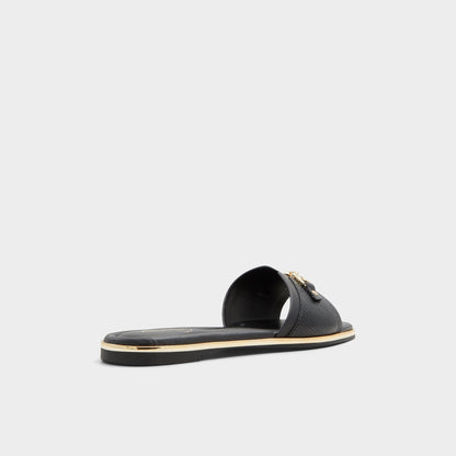 Alamassi Black Women's Flats - Slide sandal Aldo Black