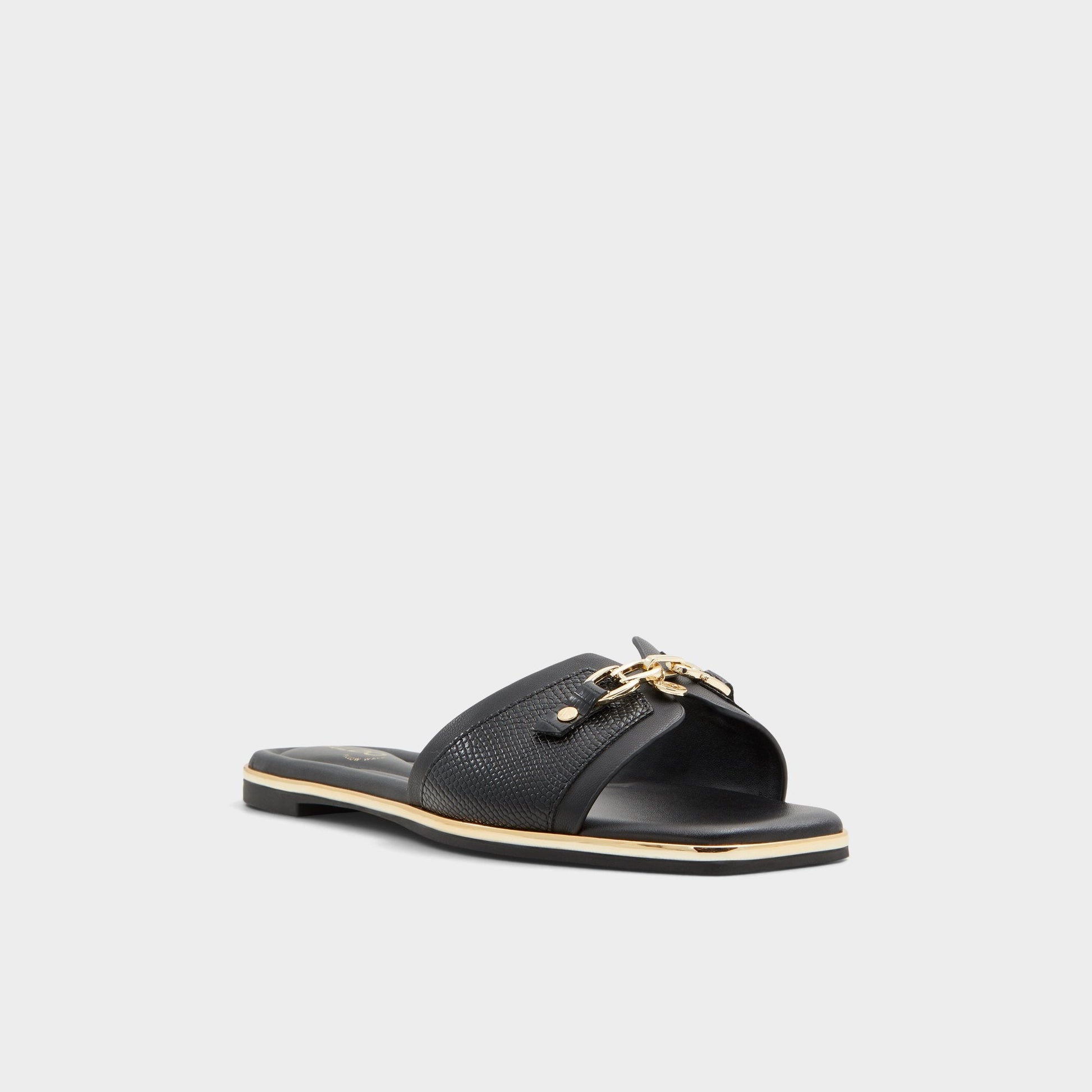 Alamassi Black Women's Flats - Slide sandal Aldo Black