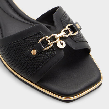 Alamassi Black Women's Flats - Slide sandal Aldo Black