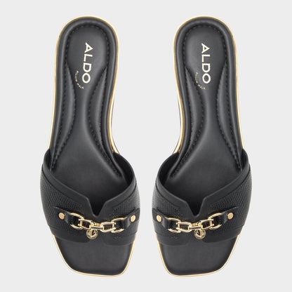 Alamassi Black Women's Flats - Slide sandal Aldo Black