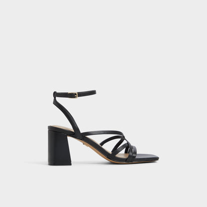 Esther Black Women's Block heels - Strappy heeled sandal, Block heel Aldo Black