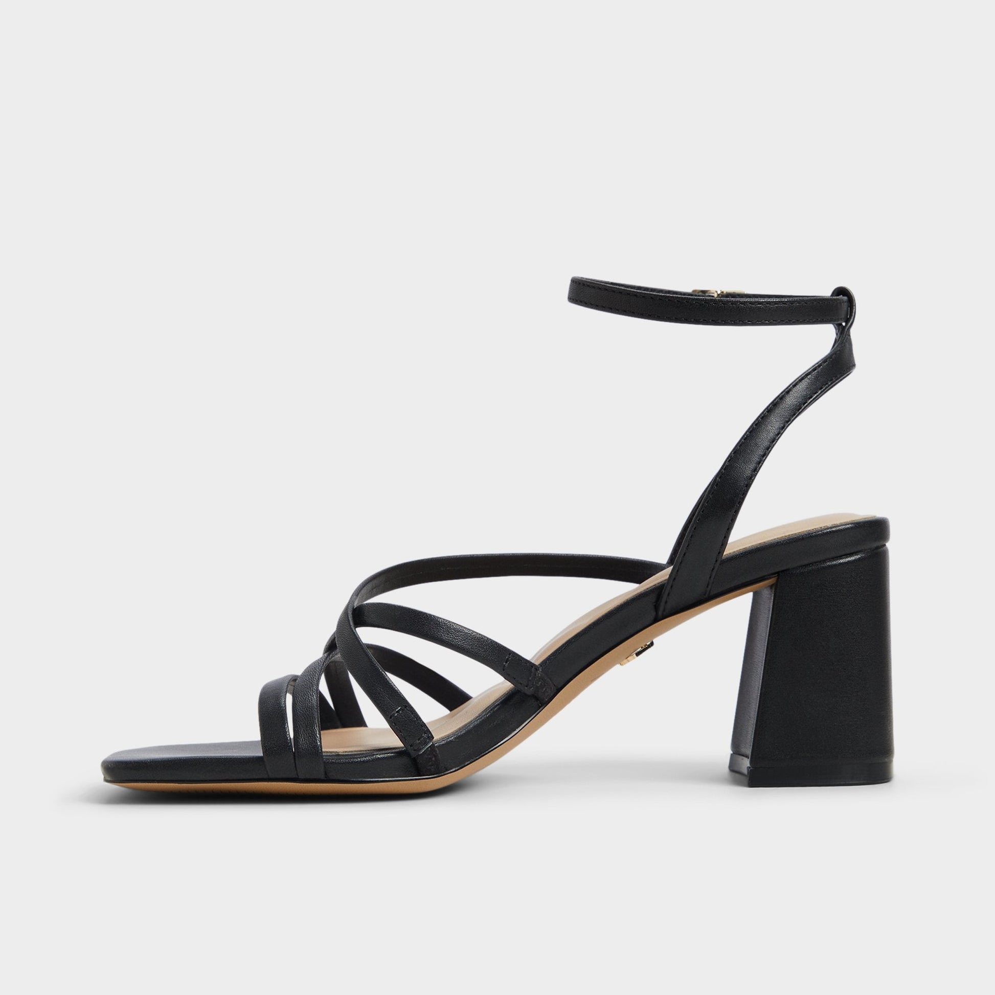 Esther Black Women's Block heels - Strappy heeled sandal, Block heel Aldo Black