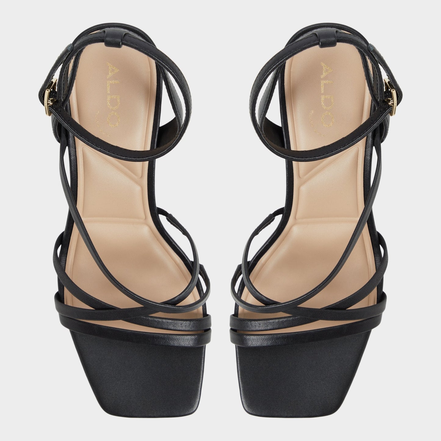 Esther Black Women's Block heels - Strappy heeled sandal, Block heel Aldo Black