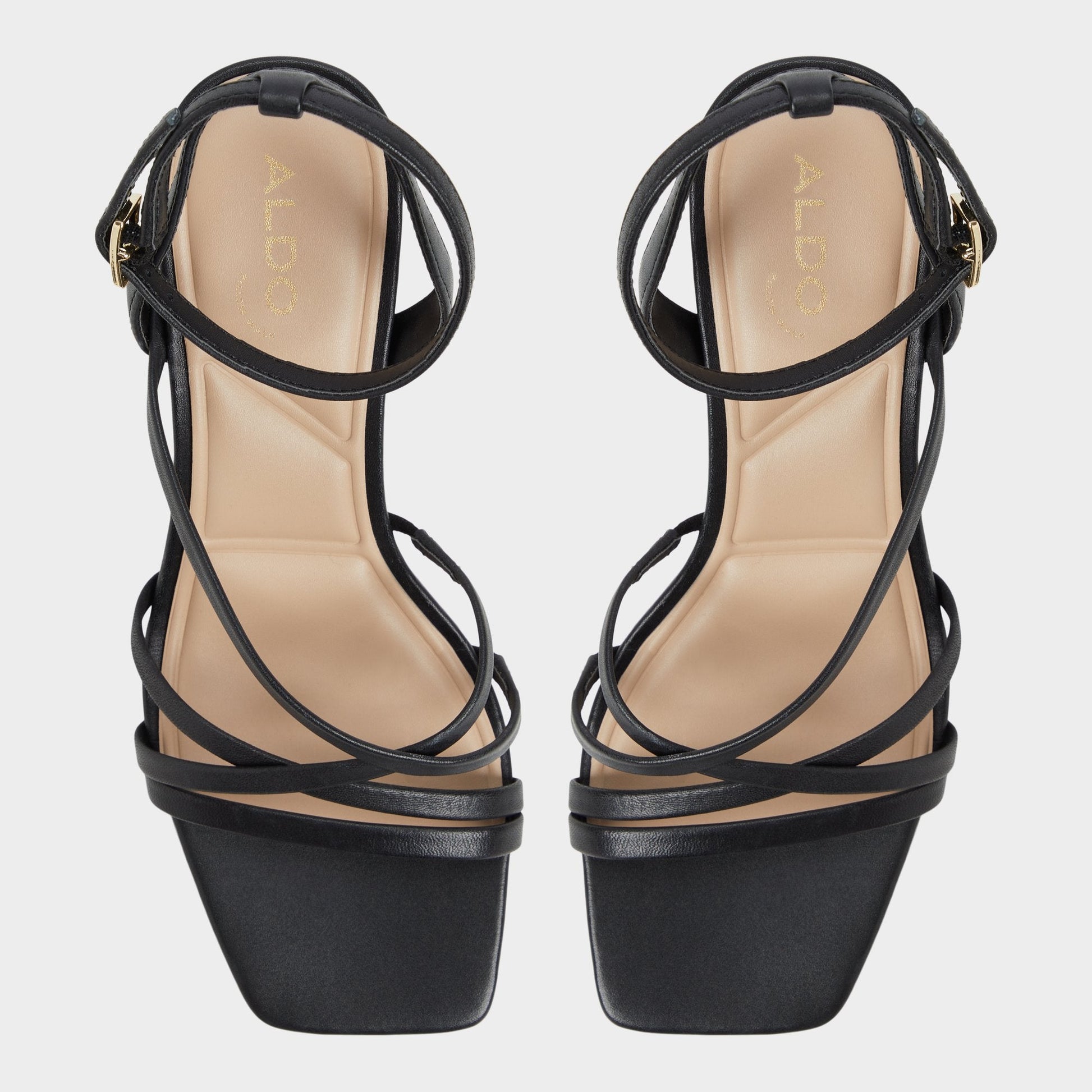 Esther Black Women's Block heels - Strappy heeled sandal, Block heel Aldo Black