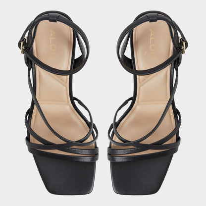 Esther Black Women's Block heels - Strappy heeled sandal, Block heel Aldo Black