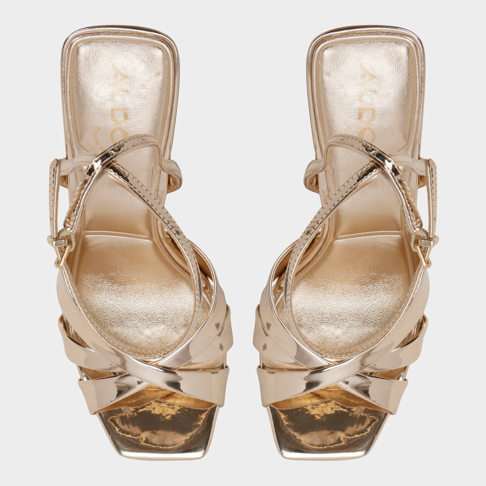 Meteora in Gold - Strappy heeled sandal, Stiletto heel Aldo Gold