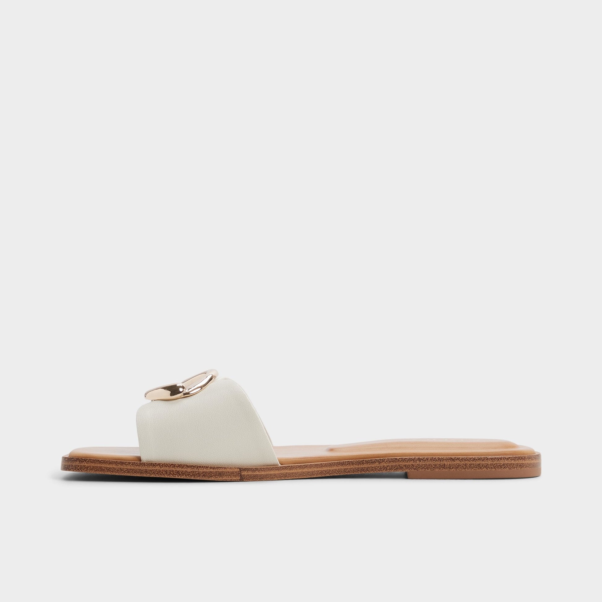 Biggin in White Bone - Slide sandal Aldo White/bone