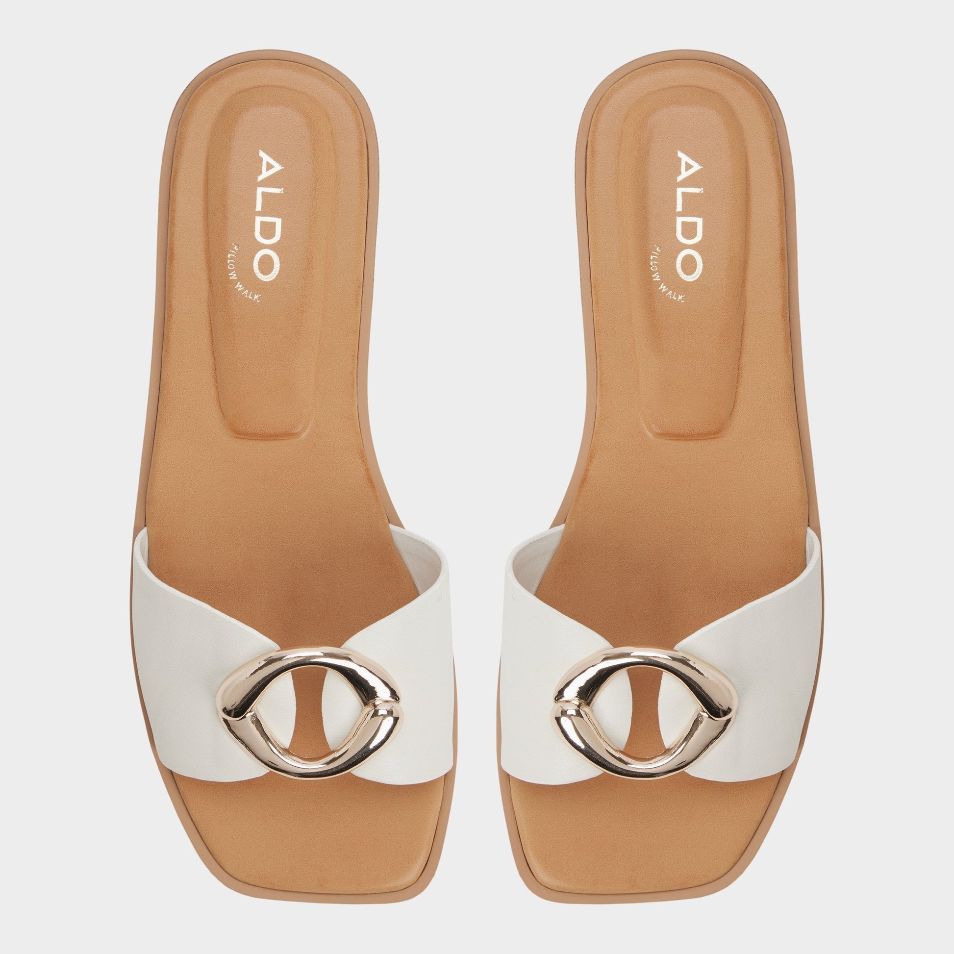 Biggin in White Bone - Slide sandal Aldo White/bone