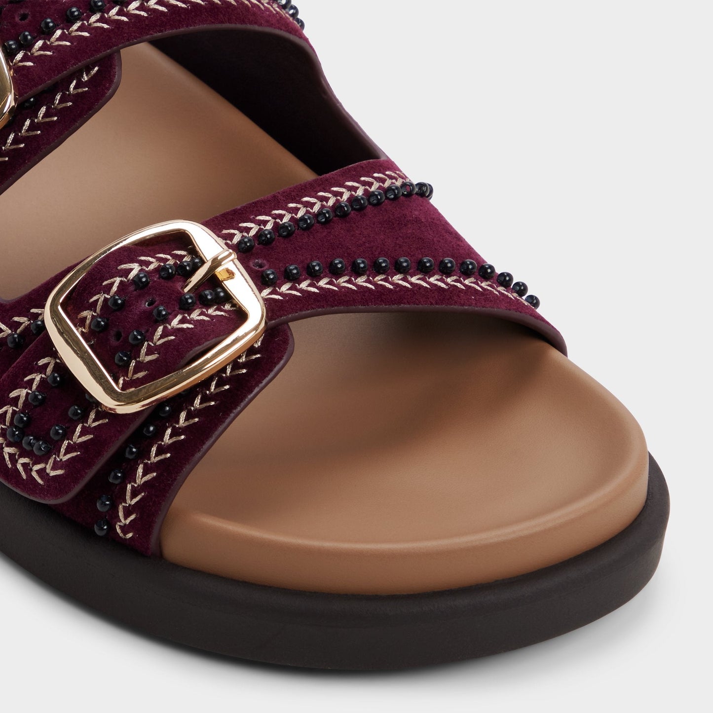 Bohochic in Bordo - Footbed sandal, Footbed sandal Aldo Bordo