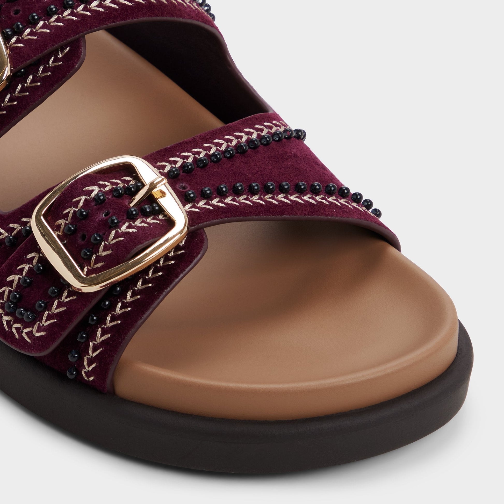 Bohochic in Bordo - Footbed sandal, Footbed sandal Aldo Bordo