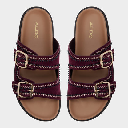 Bohochic in Bordo - Footbed sandal, Footbed sandal Aldo Bordo
