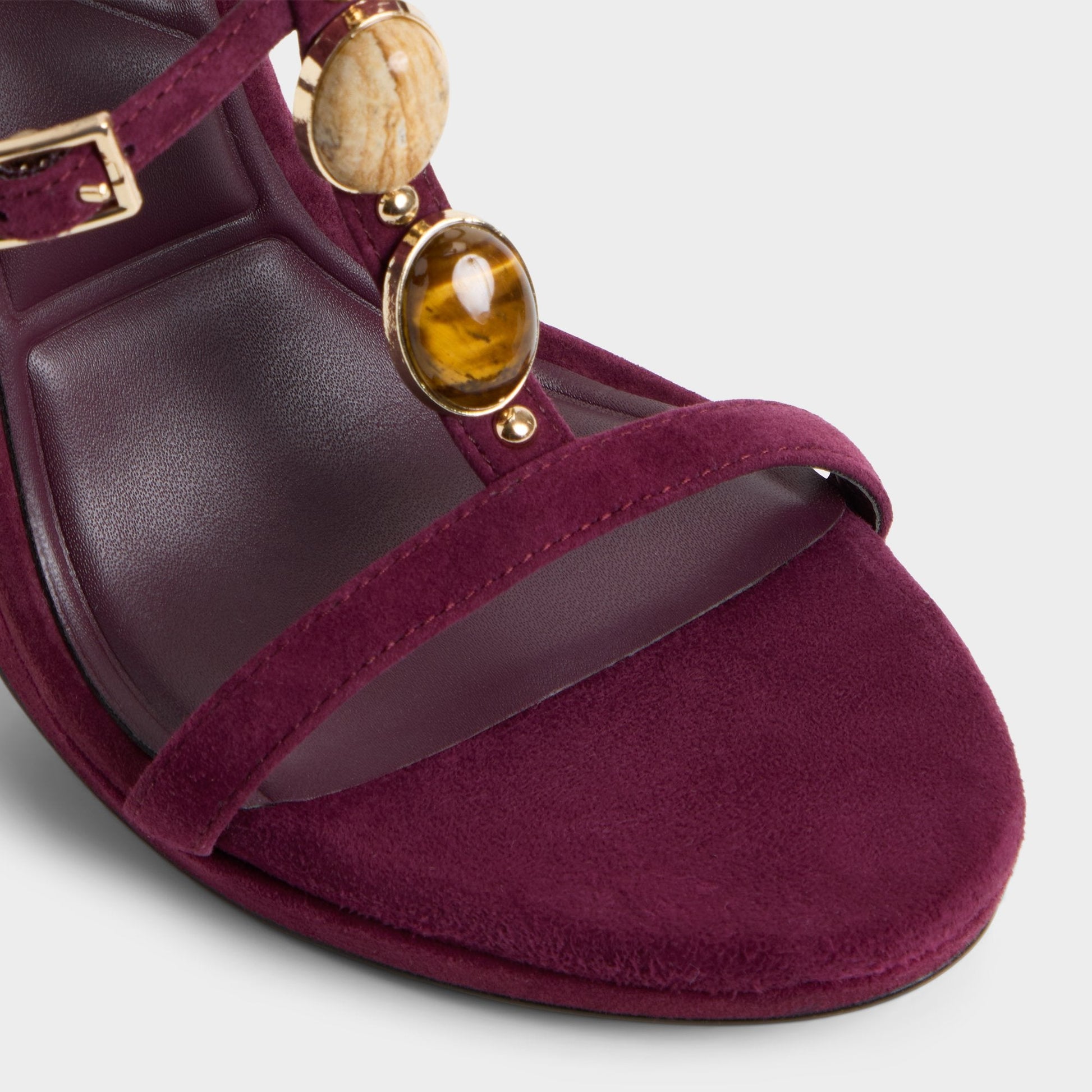 Opalia in Bordo - Strappy heeled sandal, Platform Aldo Bordo