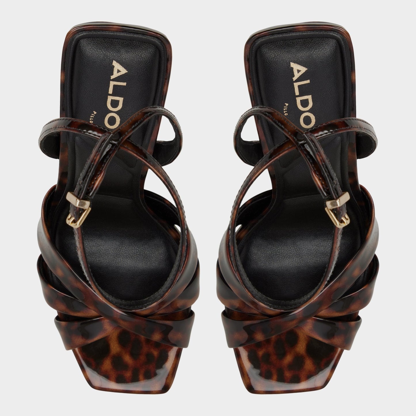 Meteora in Open Brown - Strappy heeled sandal, Stiletto heel Aldo Open brown